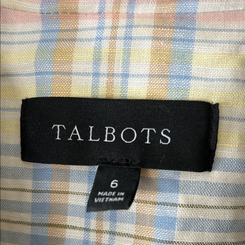 Talbots Multicolor Plaid Blazer - Picture 2 of 6